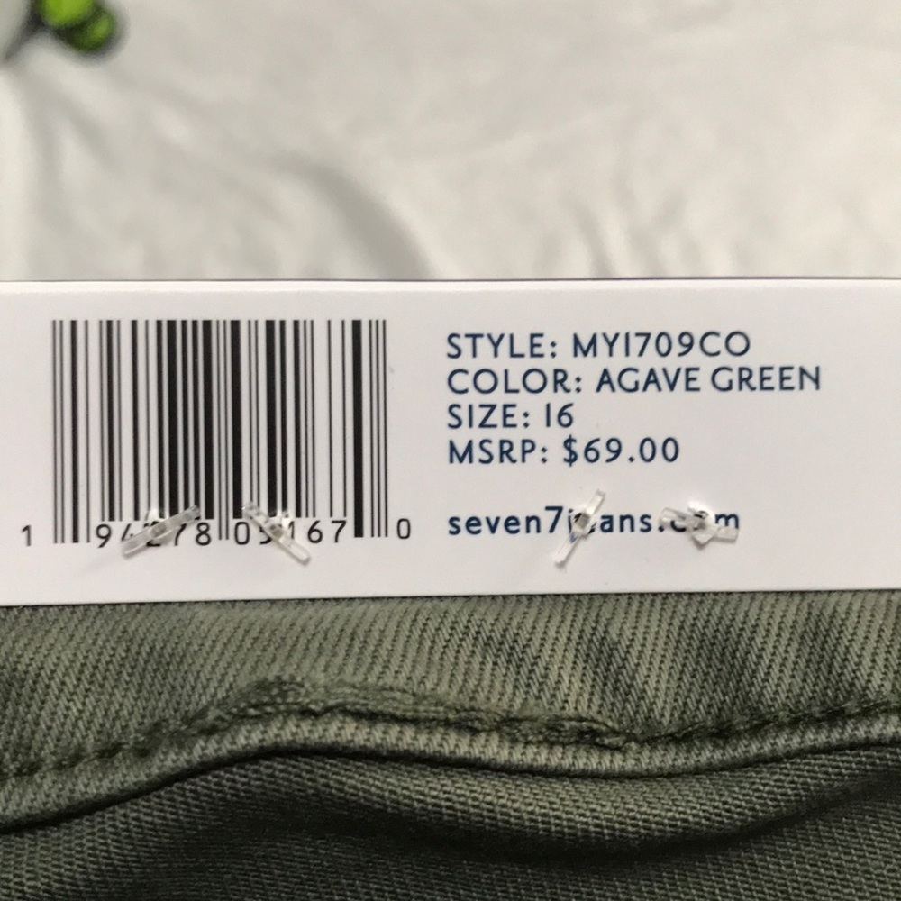 New Skinny Jeans Green SZ 16 - Picture 8 of 9